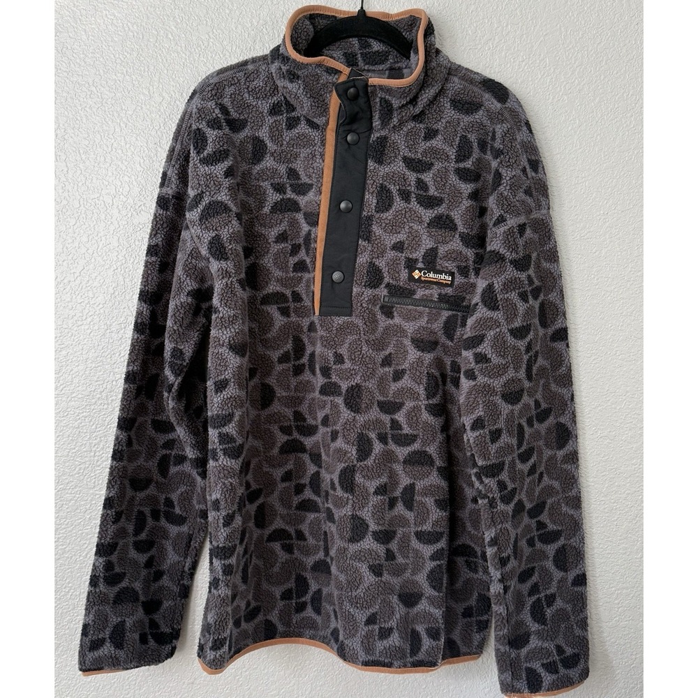 Columbia Men's M MEDIUM Helvetia II Half Snap Fleece Pullover - New